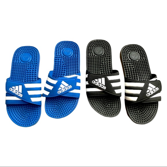 Two Pair Adidas Velcro Mens Slides Like 